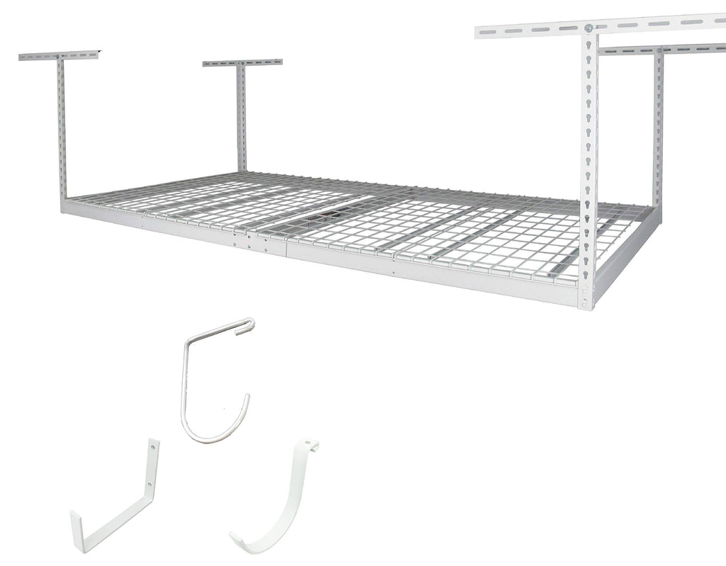 SafeRacks Combo Drop with 18 Piece Hook Accessory Pack - White U97787