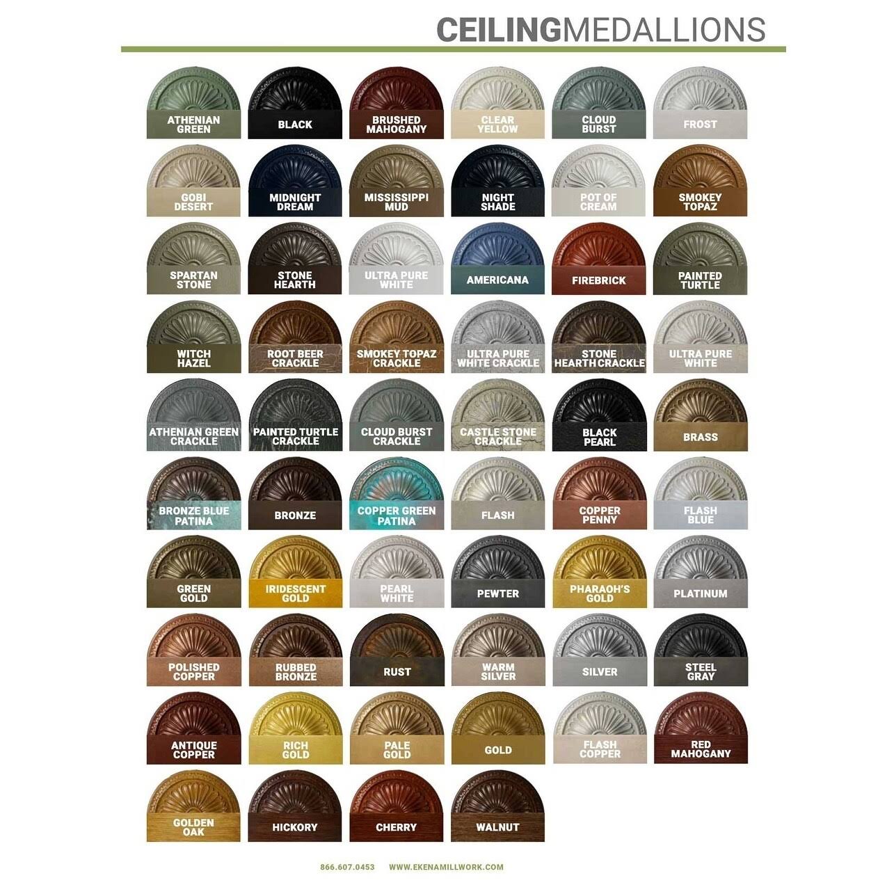 13 1/4x22OD x 1/2x22P Ceiling Medallion Q200