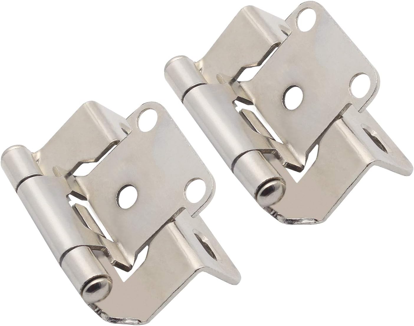 50 Pack Brushed Satin Nickel Self Closing Kitchen Cabinet Hinges R35156
