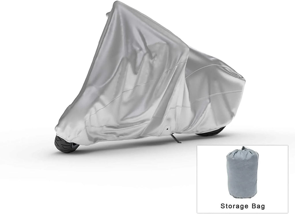 Motorcycle Cover with Reinforced Securing Straps and Storage Bag E86420