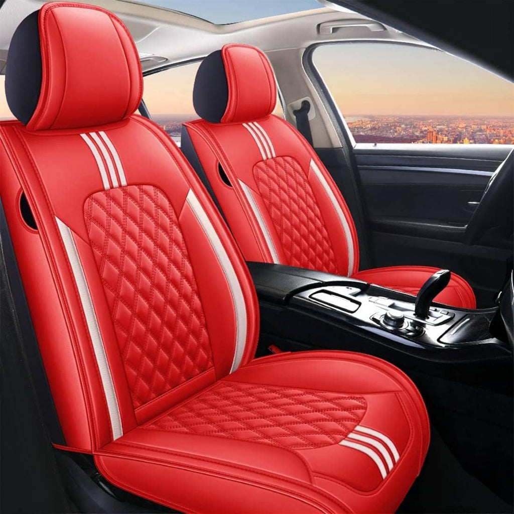 Pink Leather Car Seat Covers Full Set M24531