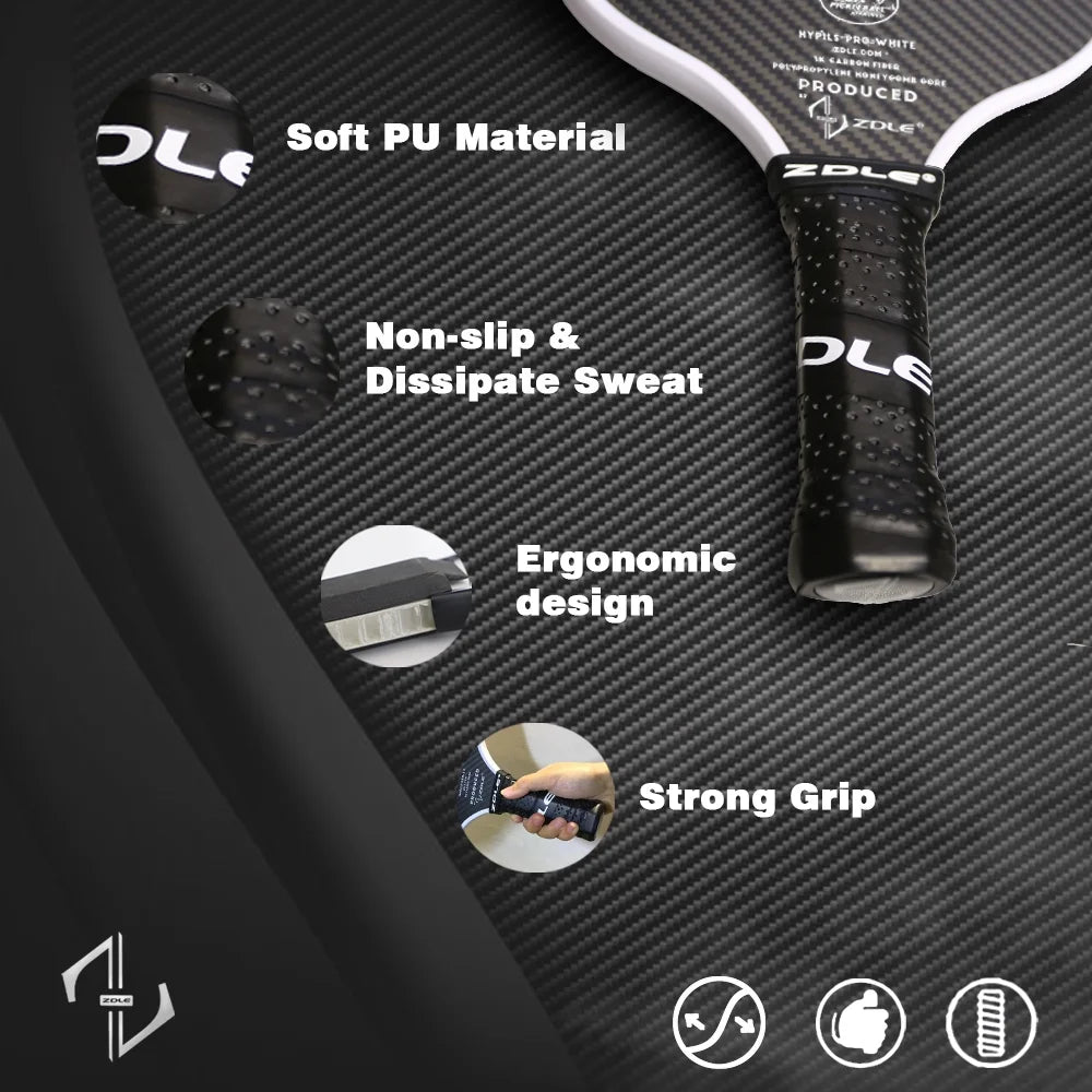 Graphite Pickleball Paddle Set with 3K Carbon Fiber Polymer Honeycomb Core R57450