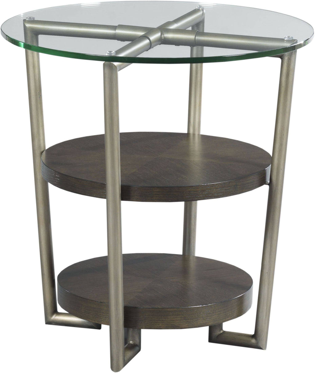 Warm Sable Round Accent Table V8061
