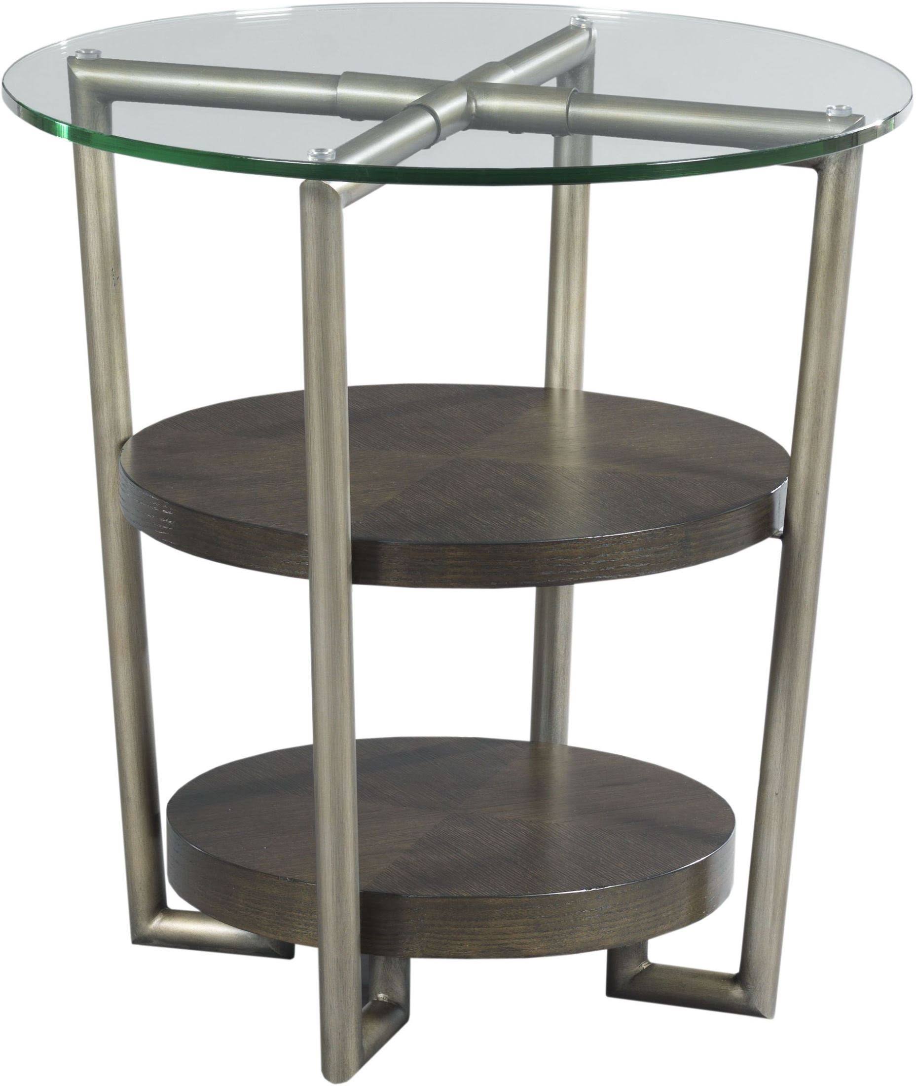Warm Sable Round Accent Table V8061