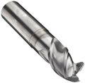 Carbide Corner Radius End Mill, TiCN Finish, 45-Degree, 3-Flute L732718