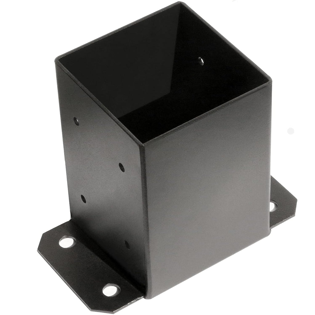4×4 Post Base Brackets 10 Pcs Matte Black R5084