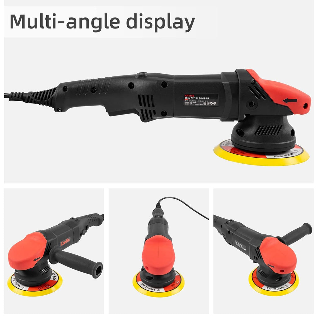 5 inch Dual Action Random Orbital Car Polisher with 9pcs Detailing kit W116591