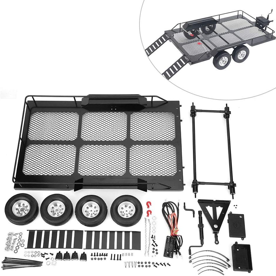 1/10 Scale Heavy-Duty RC Trailer G28255