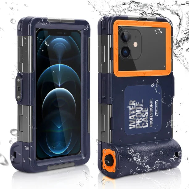 Waterproof Protective Case for Phones Up to 6.9 Inch with Lanyard M2887