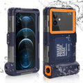 Waterproof Protective Case for Phones Up to 6.9 Inch with Lanyard M2887