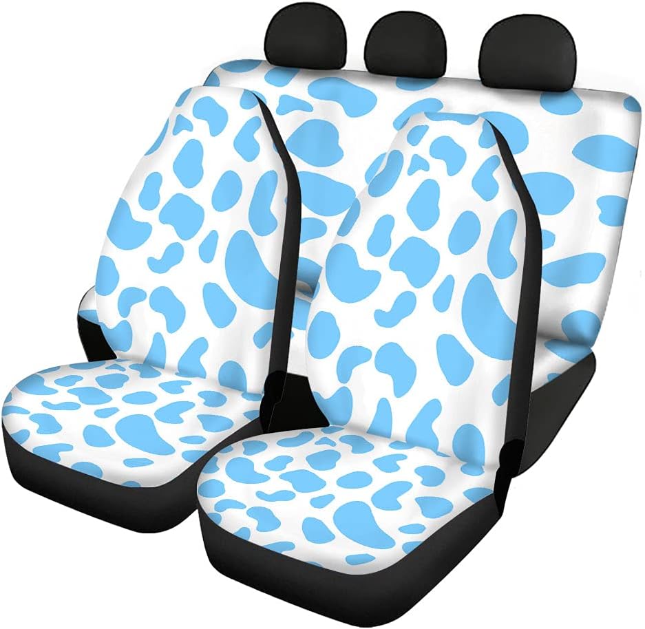 Wolf Print Car Seat Cover Full Set Universal Fit Bucket Seat and Bench Seat Protectors Pack of 3 F576169