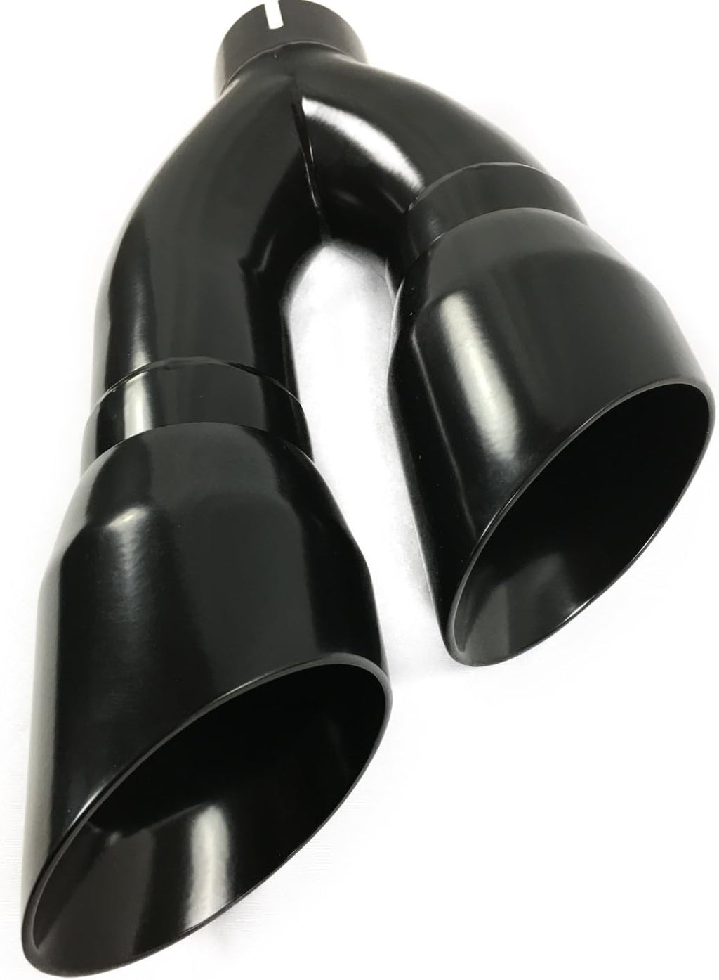 Black Stainless Dual Slant Angle Exhaust Tip G684