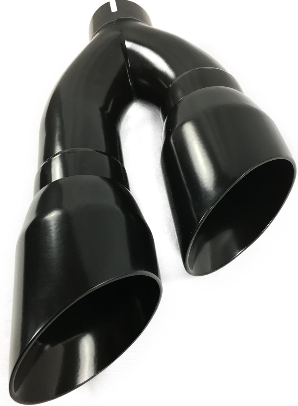Black Stainless Dual Slant Angle Exhaust Tip G684