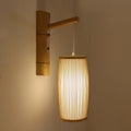 Vintage Bamboo Wicker Rattan Wall Sconce Lamp O490301