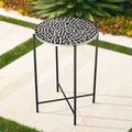 Mosaic Tile Top Round Side Table I53495