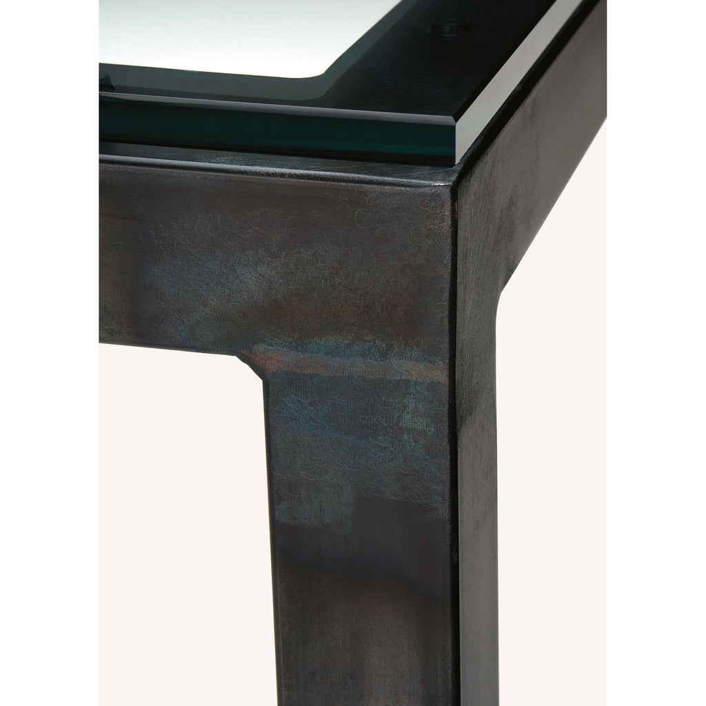 White Parsons Console Table with Quartz Top G39491