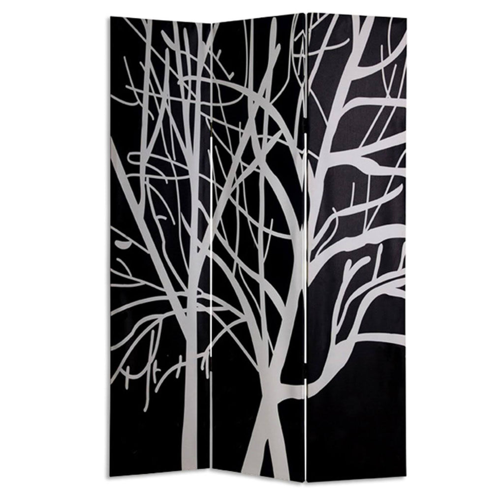 Multi Color Wood Canvas Screen C40268