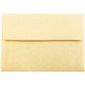 4Bar A1 Invitation Envelopes, 3 5/8 x 5 1/8, Parchment Antique Gold Recycled, 1000/Carton, Yellow Y1122