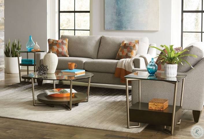 Warm Sable Round Accent Table V8061