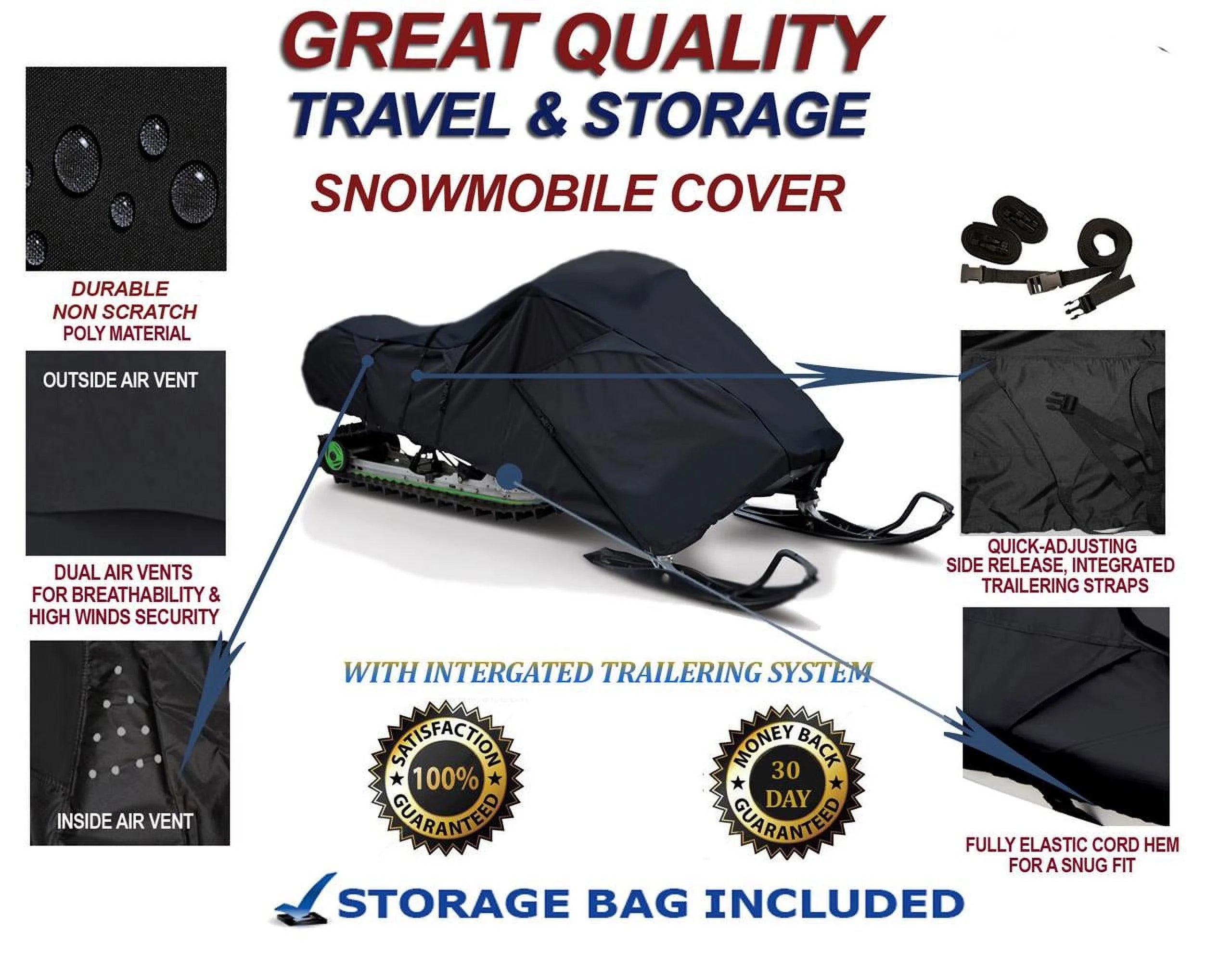 300D Snowmobile Travel and Storage Cover Z5645