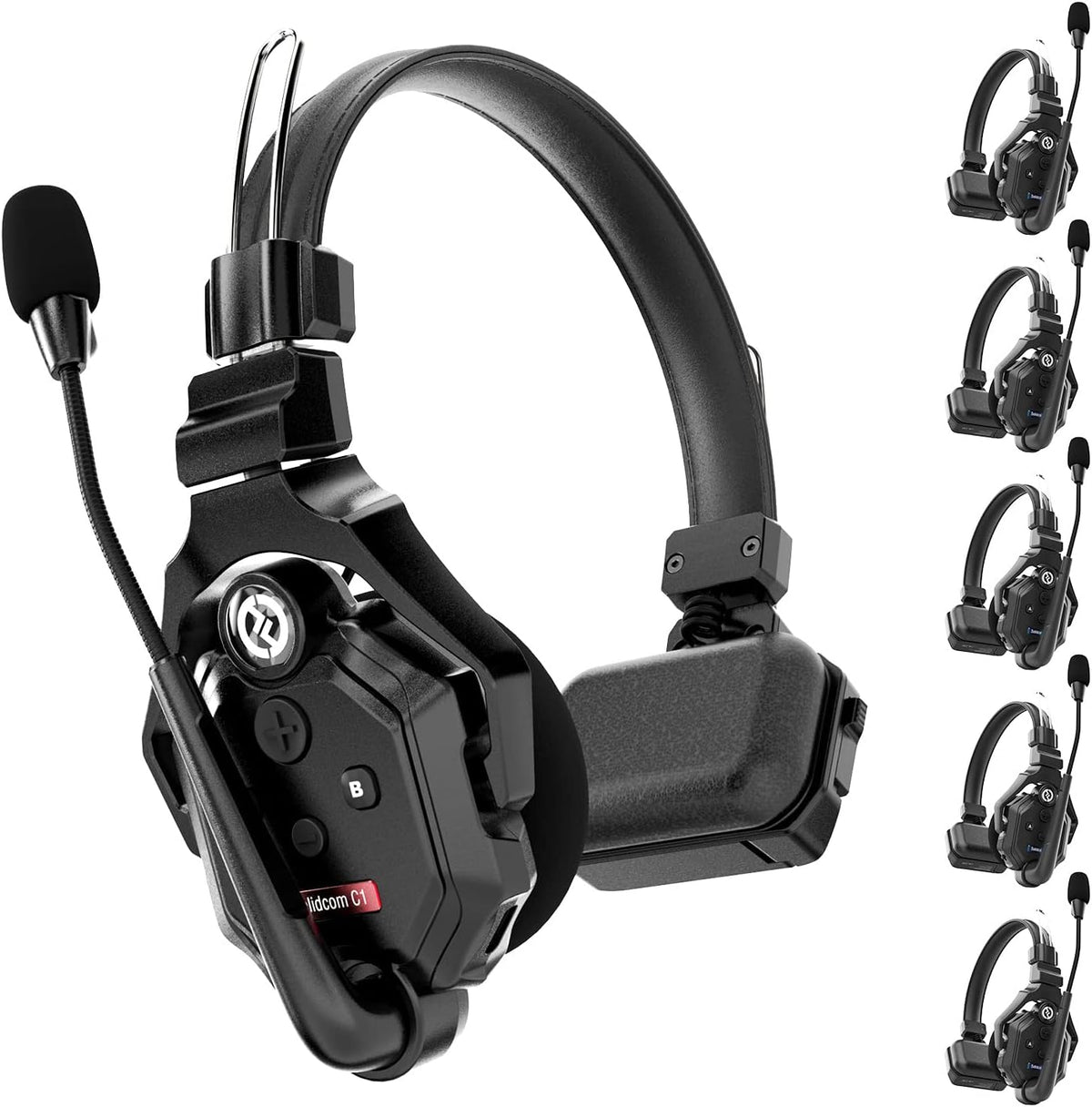 6-Person Full Duplex Wireless Headset Intercom System H7716