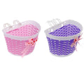 2Pcs Kids Cycling Bike Handlebar Bag Front Basket Pouch Detachable H401289