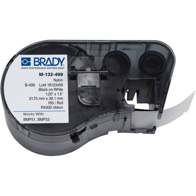 Black/White Nylon Label Cartridge E957