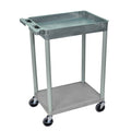Gray Tub and Flat Shelf Cart L8445