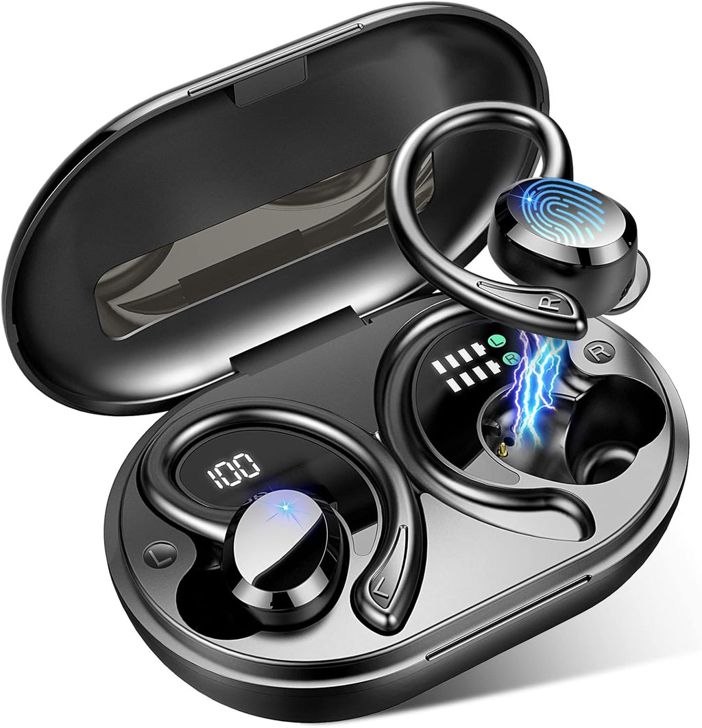 Wireless Bluetooth 5.1 Earbuds with Earhooks, IP7 Waterproof, 48H Playtime, Pack of 2 V214998