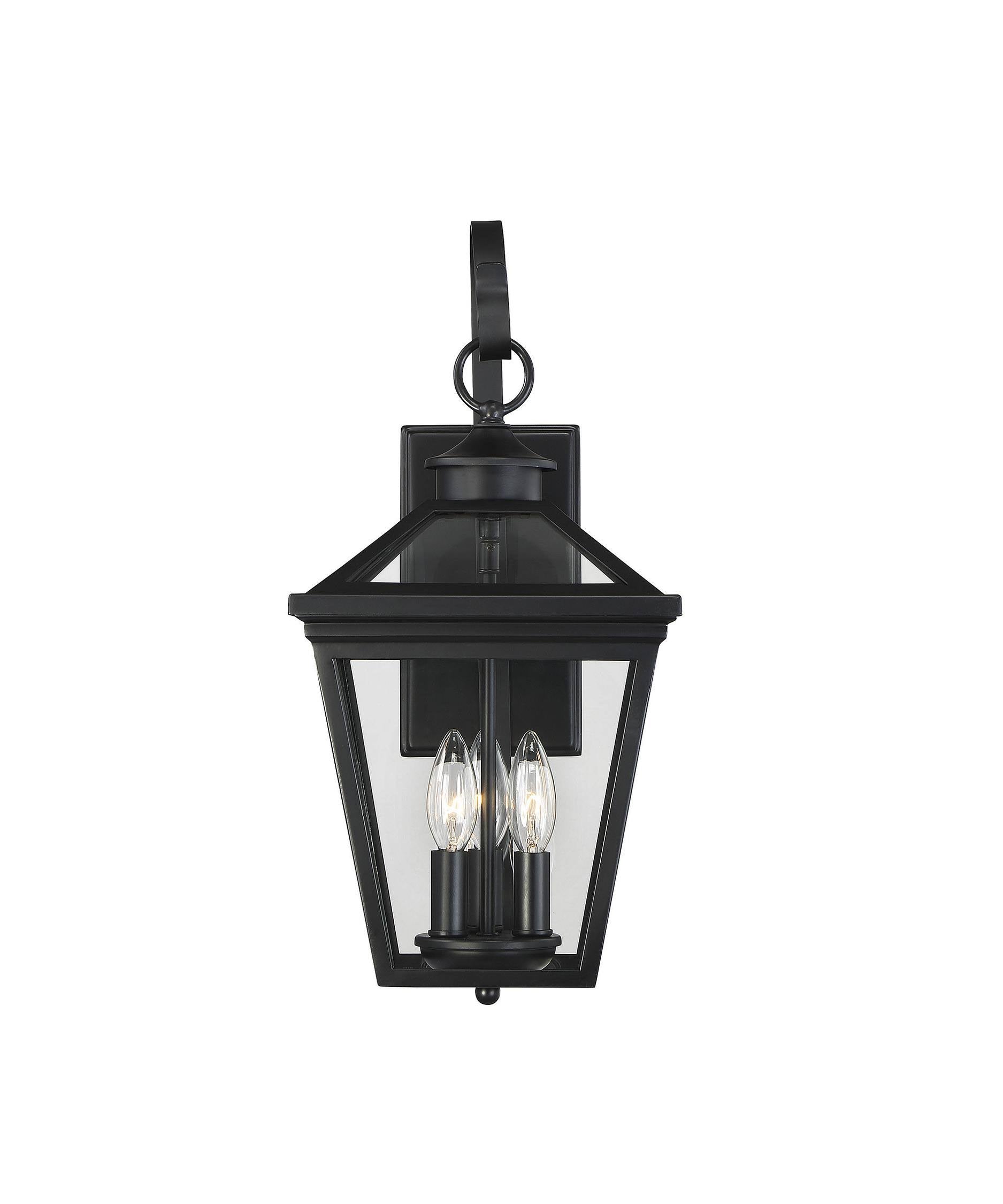 Black Steel Wall Lantern B837910