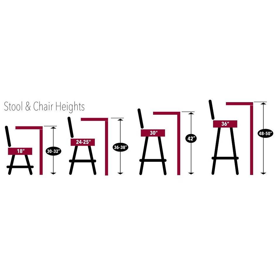 30x22 Wrinkle Swivel Bar Stool with Ladder Style Back Y657626