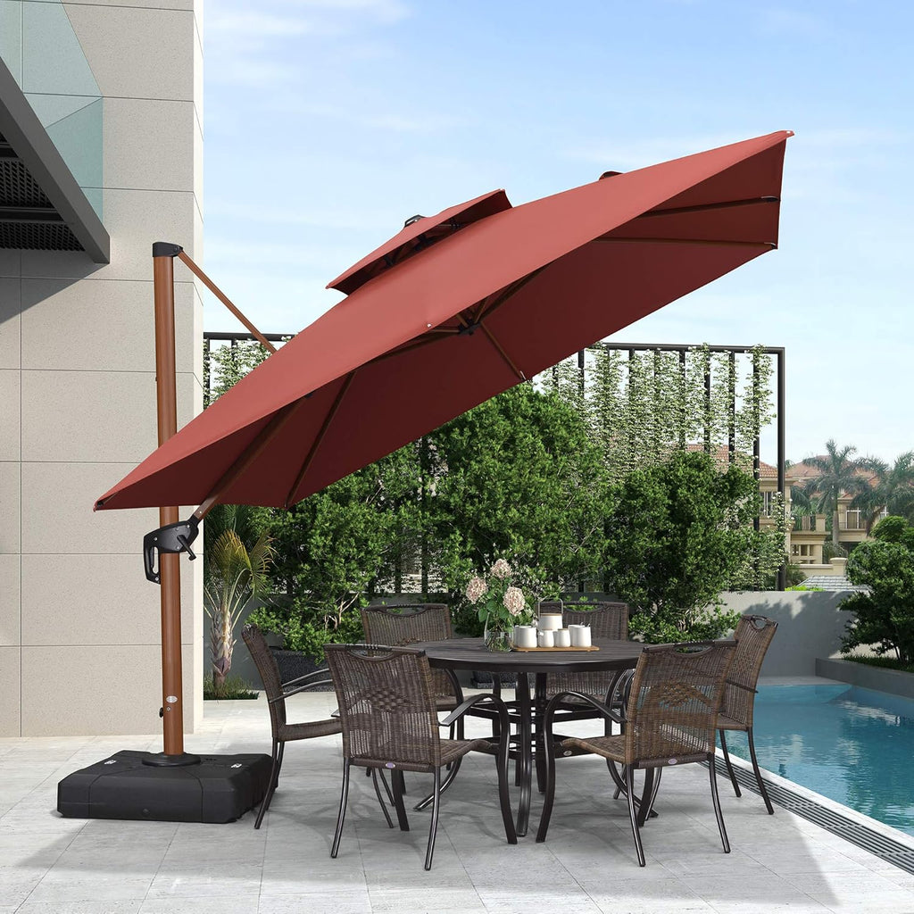 Beige Cantilever Patio Umbrella M789508