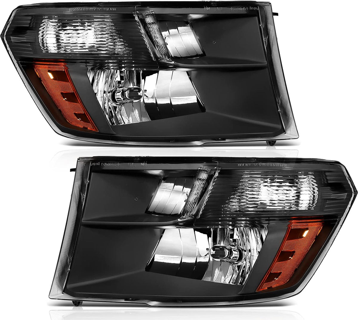 Chrome Housing Clear Reflector Clear Lens Headlight Assembly K16364