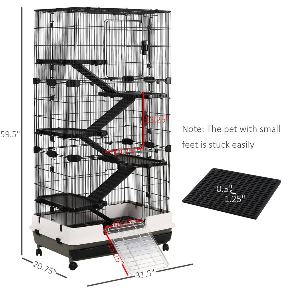 5-Tier Rolling Small Animal Rabbit Cage S901