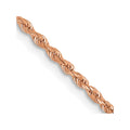 14K Rose Gold 16 inch 1.5mm Diamond-cut Rope Chain with Lobster Clasp Q30131