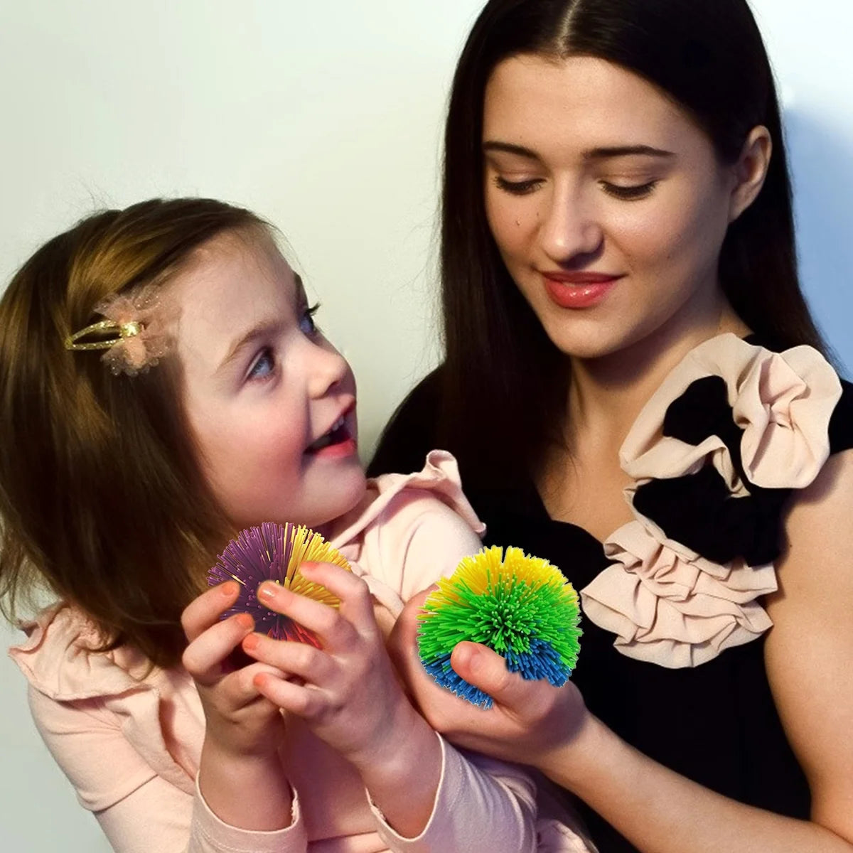 12pcs Silicone Sensory Rainbow Splat Balls T875
