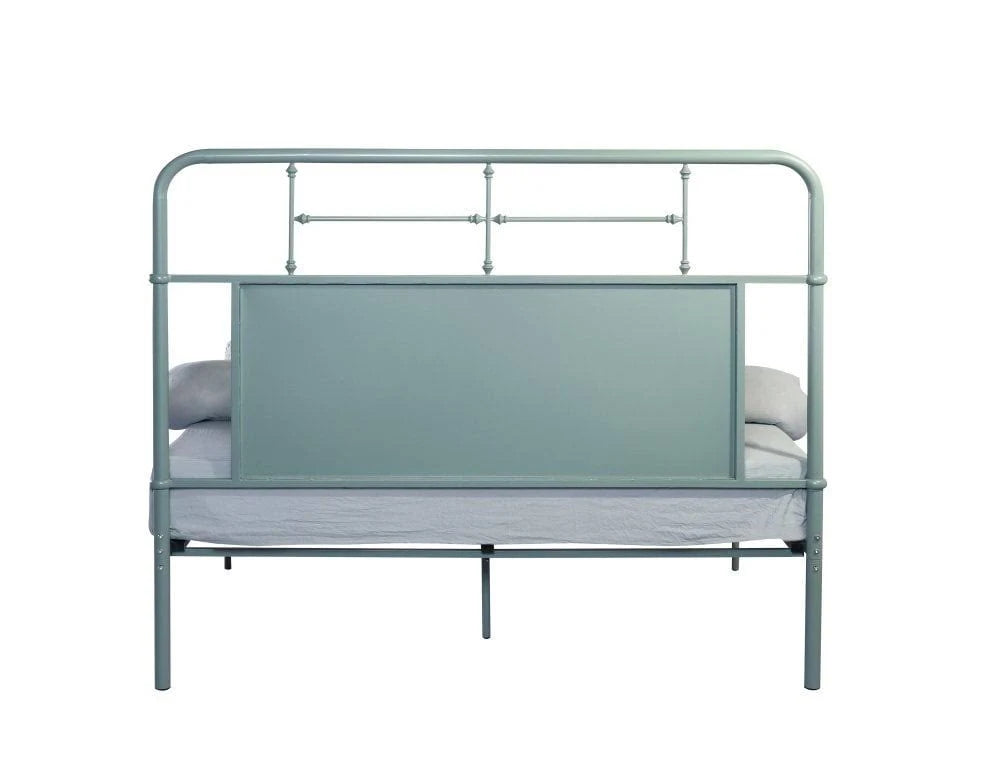 Emerald Green Queen Metal Bed X32684