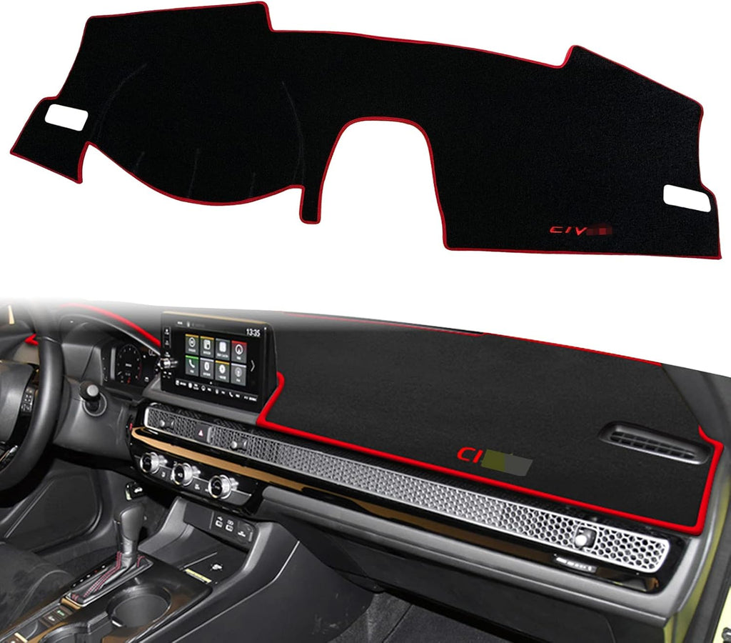 Black Center Console Dash Mat Protector Carpet D436394