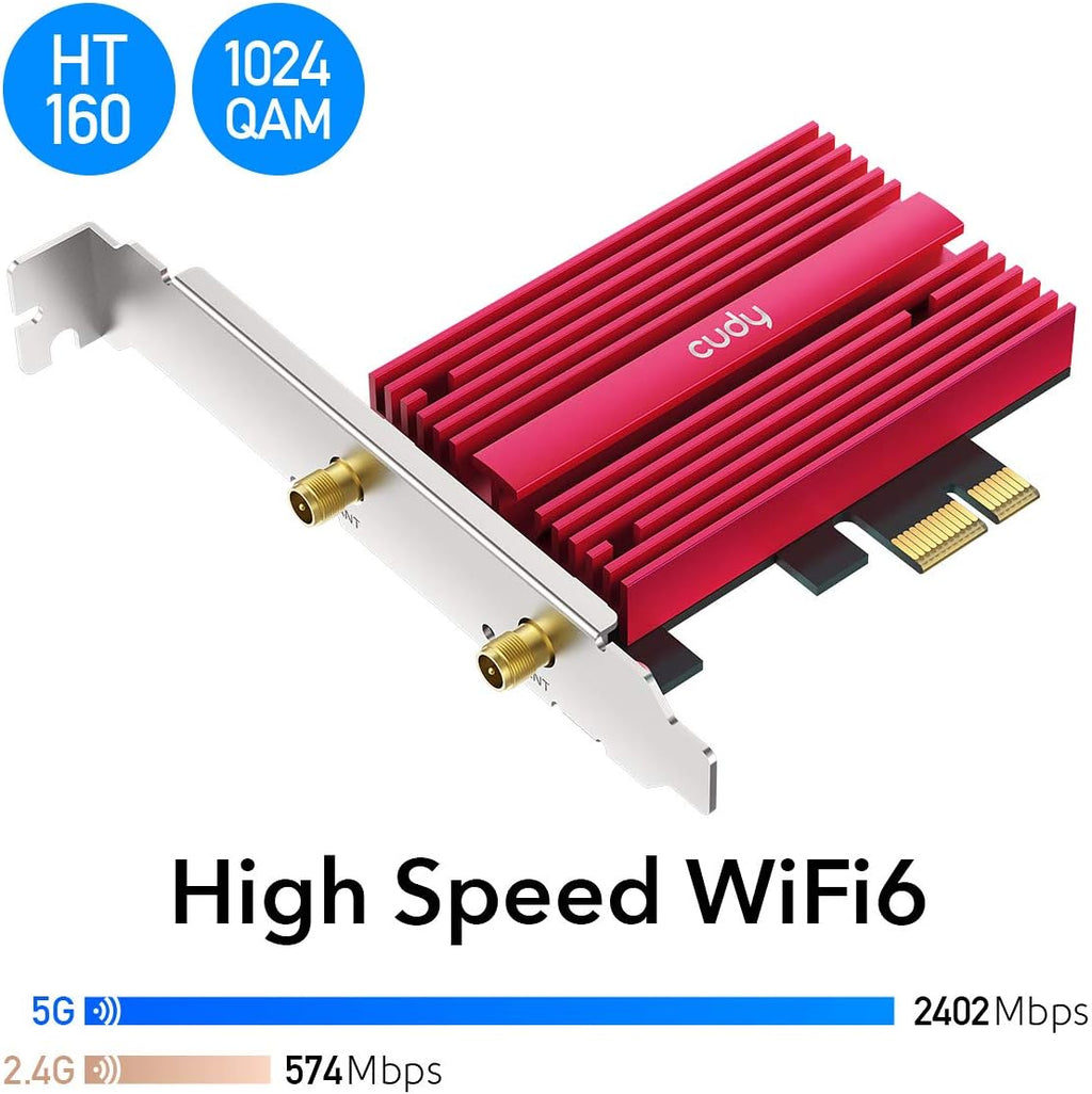 AX5400 WiFi 6 PCIe Card with Bluetooth 5.0 T5762