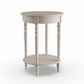 Antique White Oval Accent Table T86765