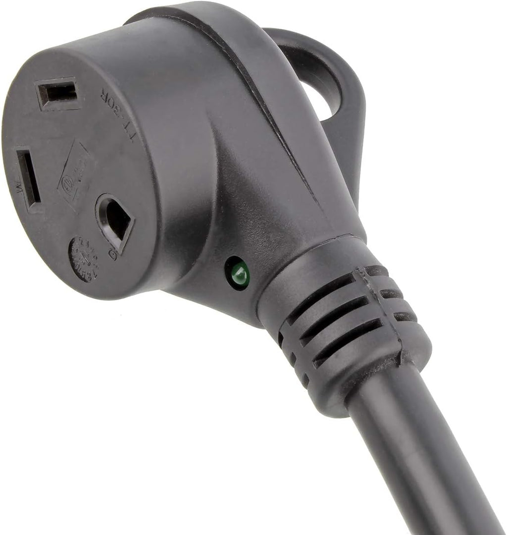 30A 25ft RV Power Cord with Grip Handle & Indicator Light, Pack of 2 Y369477
