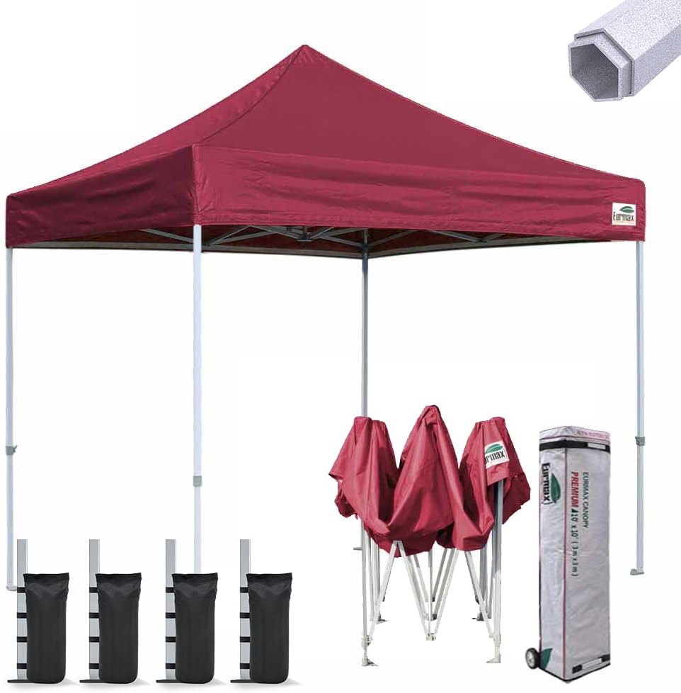 10'x10' Pop-up Canopy Tent with Heavy Duty Wheeled Carry Bag H25054