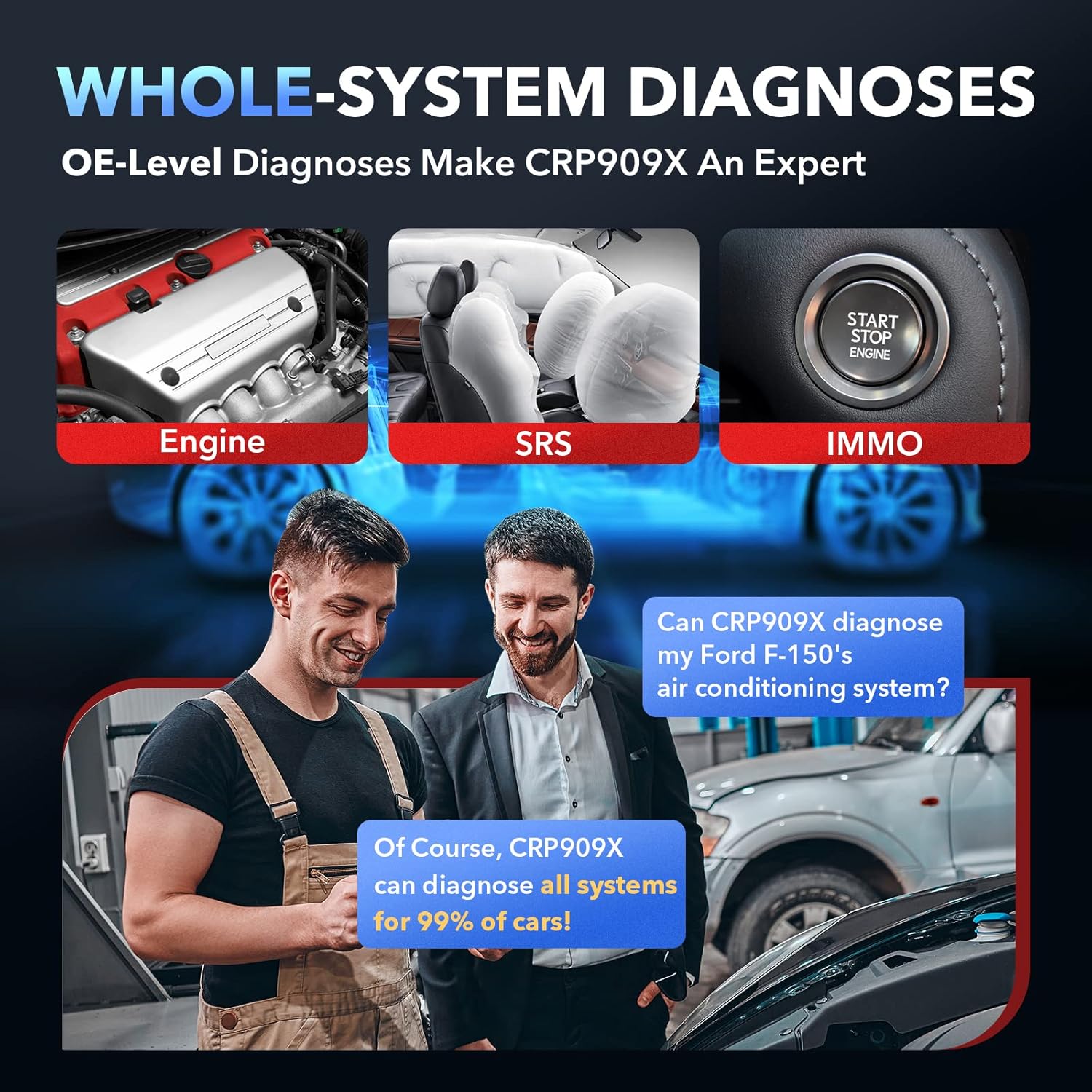 OE-Level All Systems Diagnostic Scan Tool with 26+ Reset Services M498