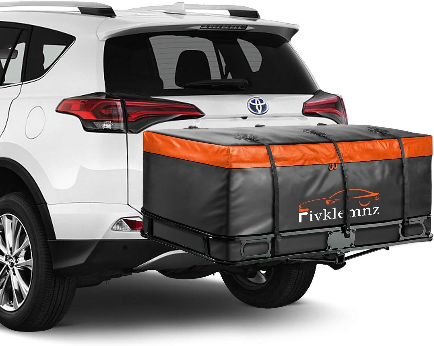 20 Cubic Feet Waterproof Hitch Cargo Carrier with 6 Reinforced Straps L996341