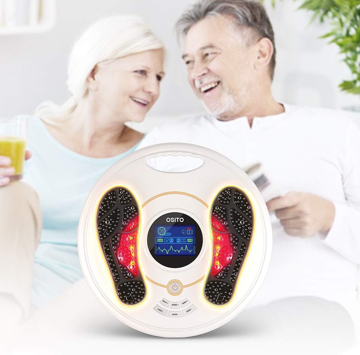 Foot and Leg Massager with 4 Electrode Pads G34251