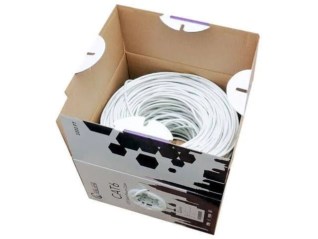 White Cat6 1000ft Plenum Cable Pull Box T394115