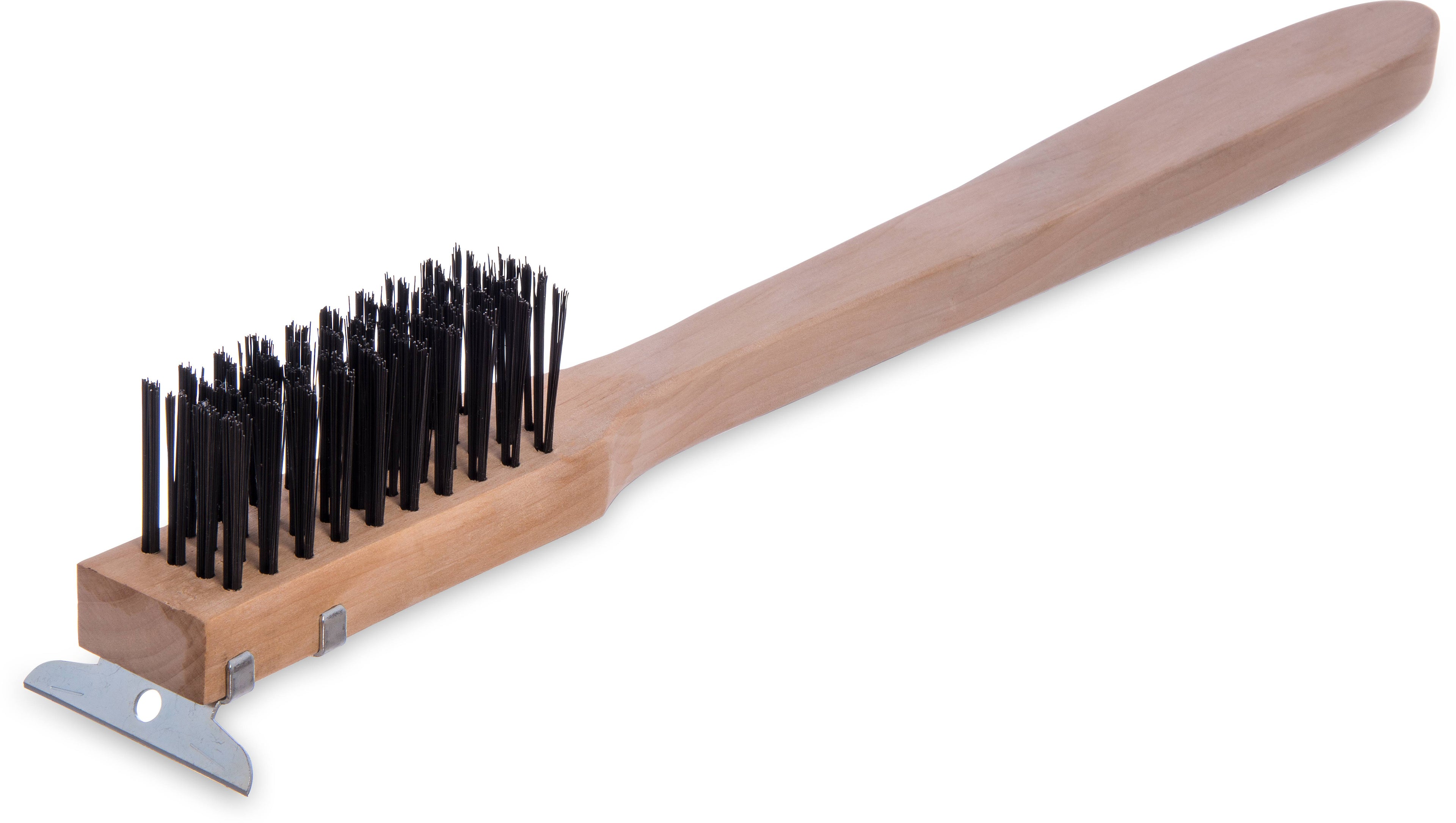 Carbon Steel Bristle Scraper with Wood Handle U85552