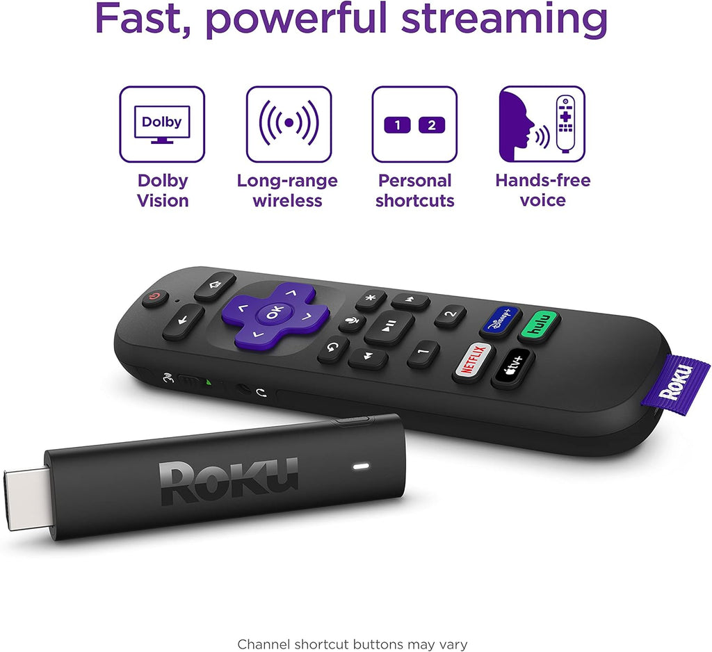 4K/HDR/Dolby Vision Streaming Device with Voice Remote, Black Pack of 2 S7313