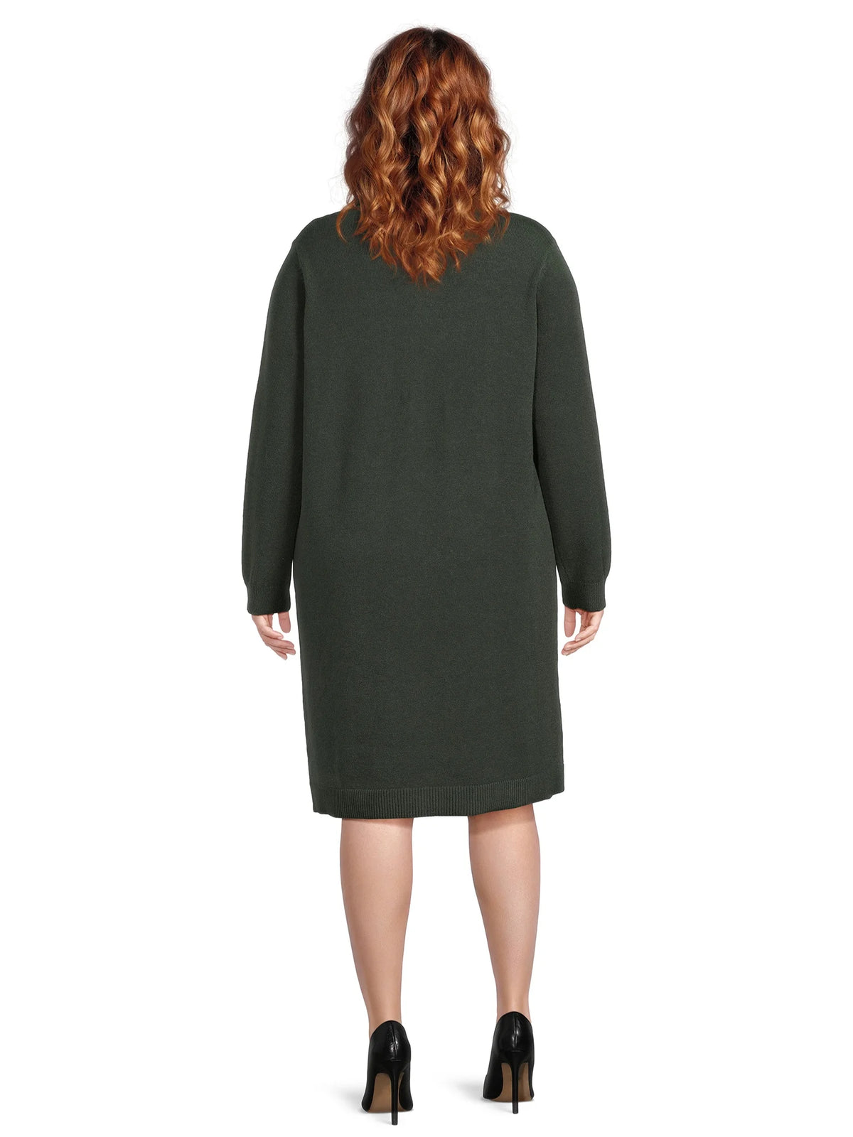 Plus Size Turtleneck Sweater Dress Z96260