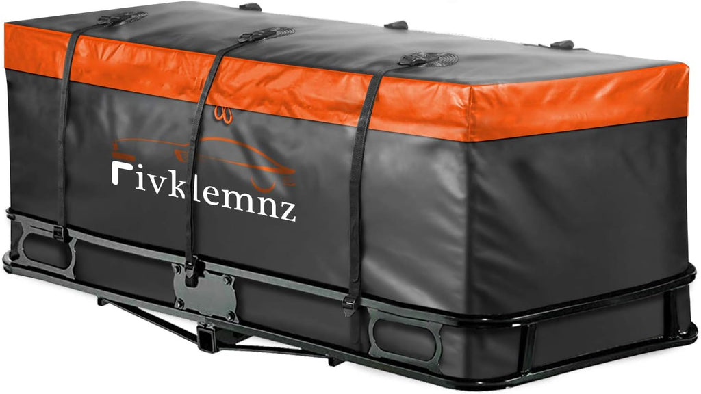 20 Cubic Feet Waterproof Hitch Cargo Carrier with 6 Reinforced Straps L996341